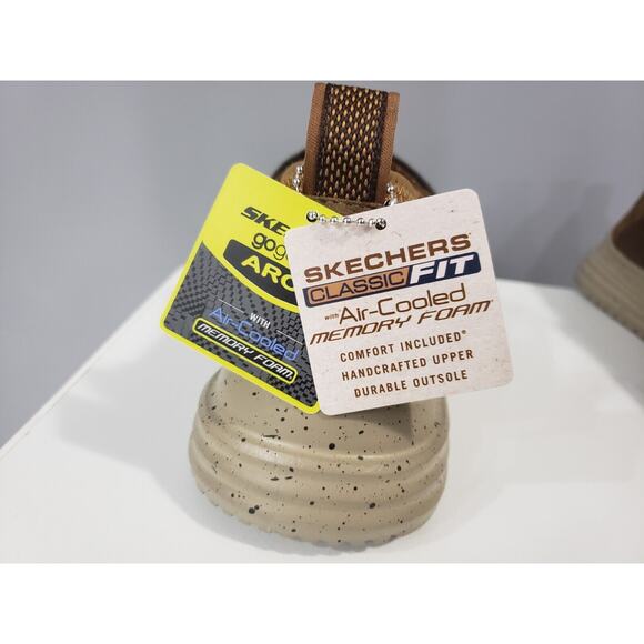 NEW Skechers Mens‎ Proven Renco Loafer SIZE 8 Slip On Brown Dress Shoe Casual - Picture 5 of 8